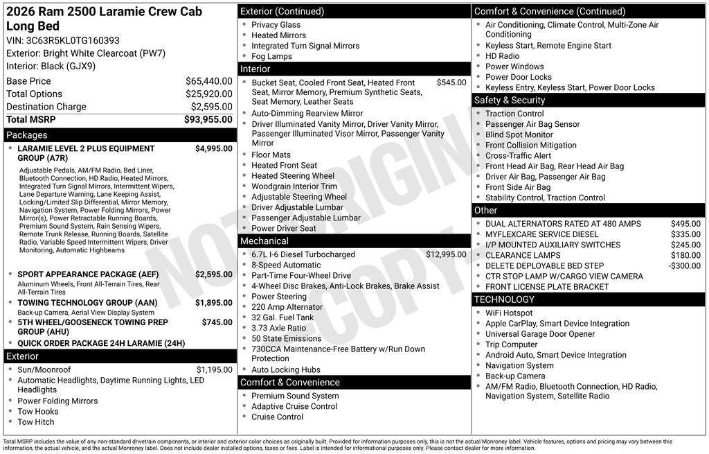 New 2026 RAM 2500 Laramie AWD/4WD image 6