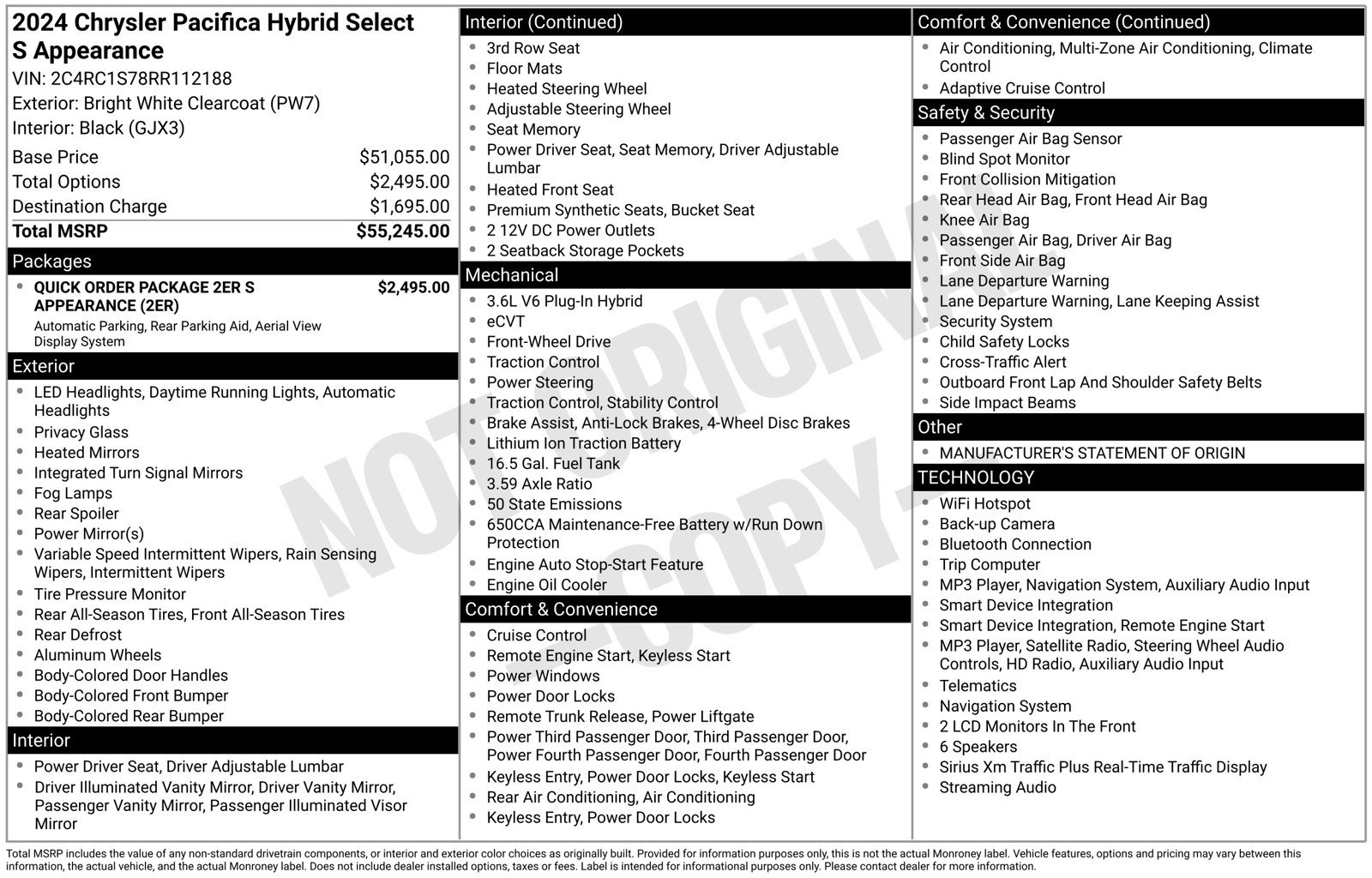 Used 2024 Chrysler Pacifica Limited FWD image 38