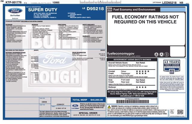 Used 2020 Ford F250 XL w/ Power Equipment Group image 2