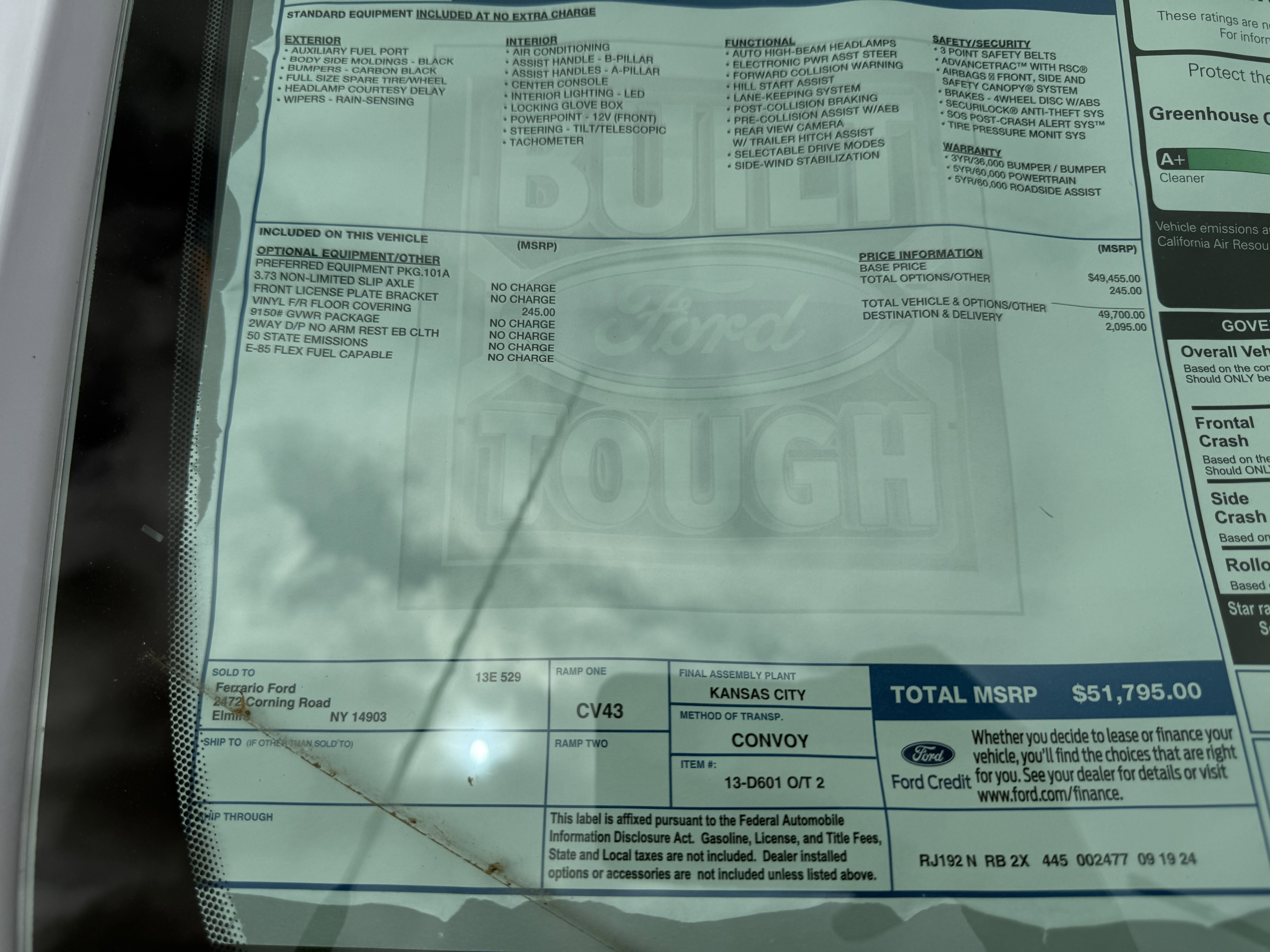 New 2024 Ford Transit 250 XL RWD image 13