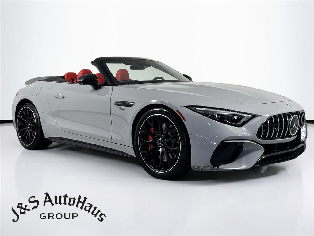 Used 2022 Mercedes-Benz SL 55 AMG 4MATIC w/ Driver Assistance Package image 1