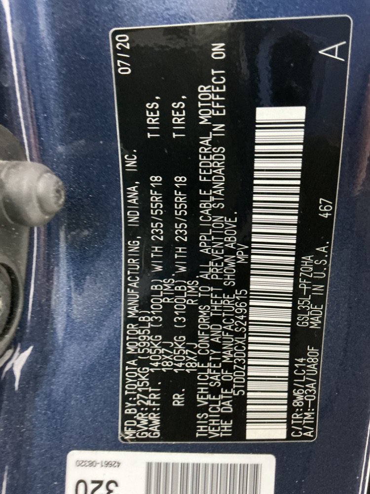 Used 2020 Toyota Sienna XLE AWD/4WD image 50