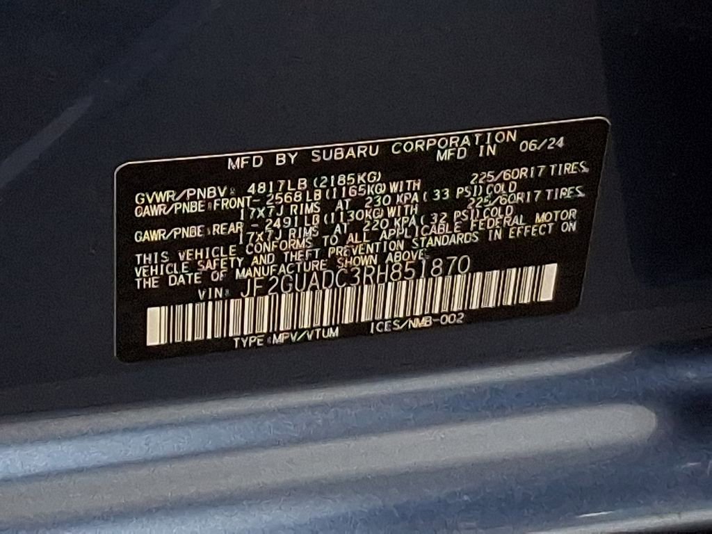 Used 2024 Subaru Crosstrek 2.0i Premium image 27