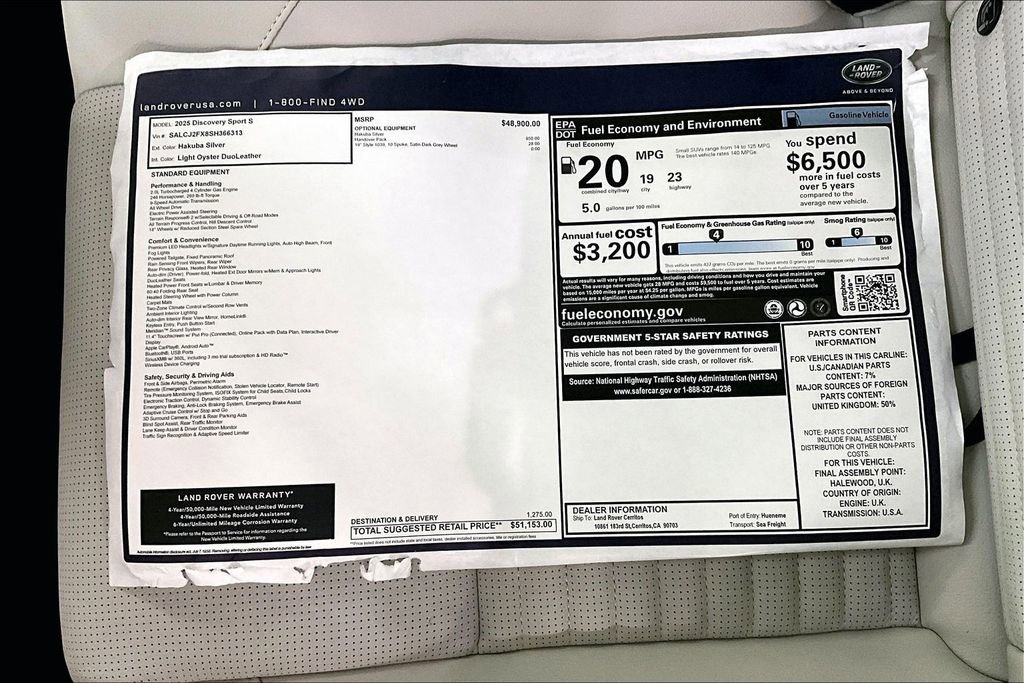New 2025 Land Rover Discovery Sport S image 14