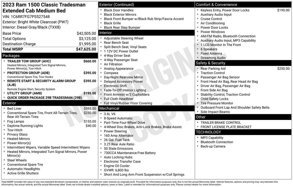Used 2023 RAM 1500 Tradesman w/ Trailer Tow Group AWD/4WD image 6