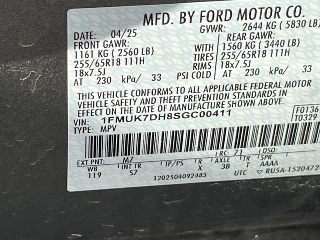 Used 2025 Ford Explorer Active w/ Active Comfort Package RWD image 29