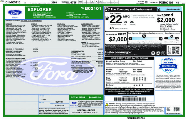 Certified 2023 Ford Explorer XLT w/ Equipment Group 202A AWD/4WD image 39