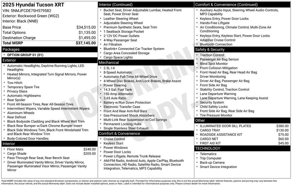 Used 2025 Hyundai Tucson XRT image 6
