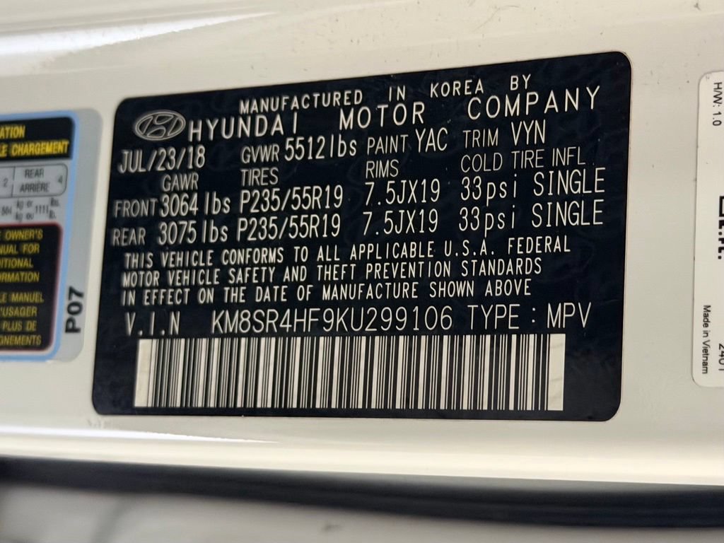 Used 2019 Hyundai Santa Fe XL FWD image 30