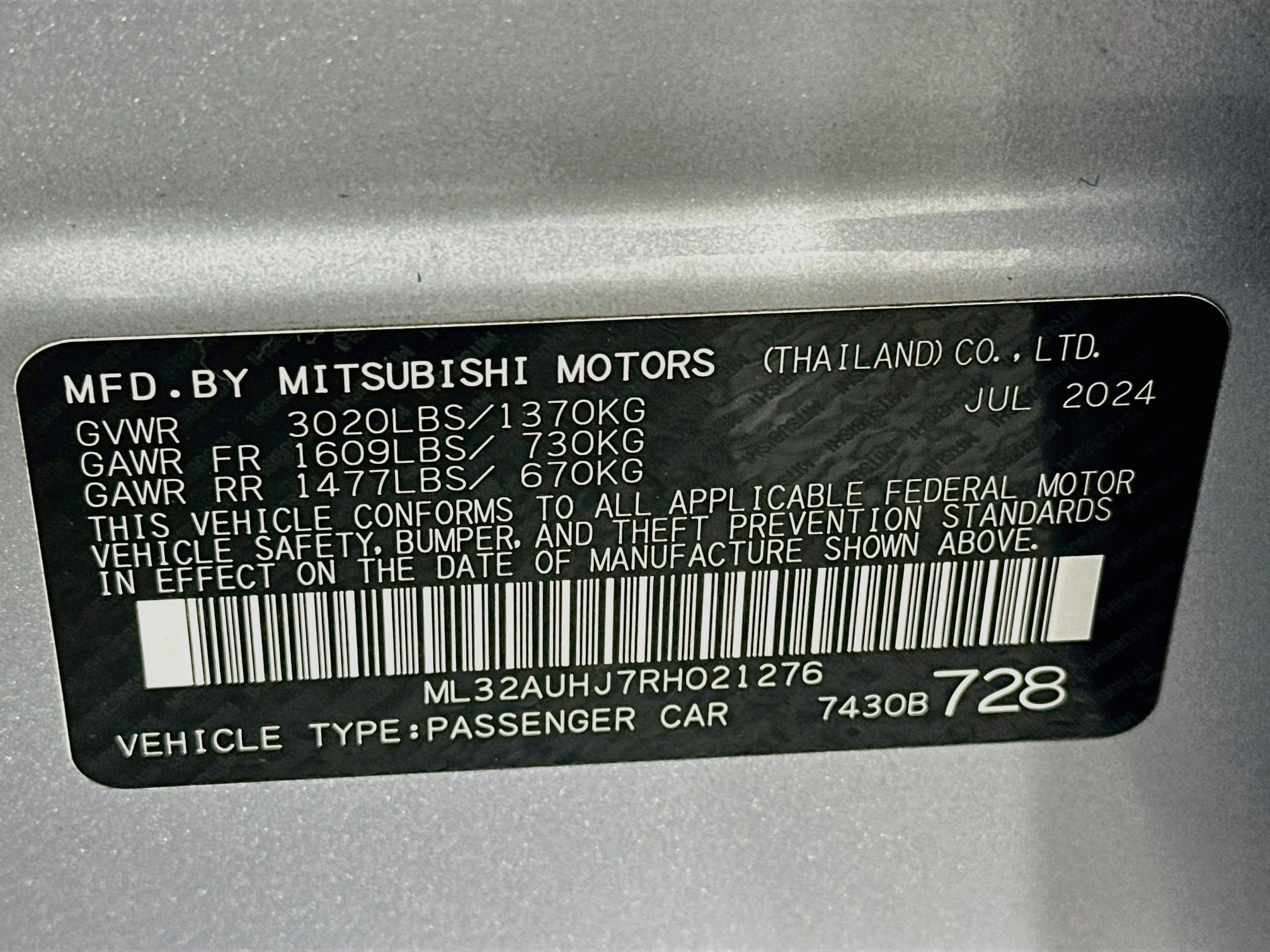 Used 2024 Mitsubishi Mirage ES FWD image 12
