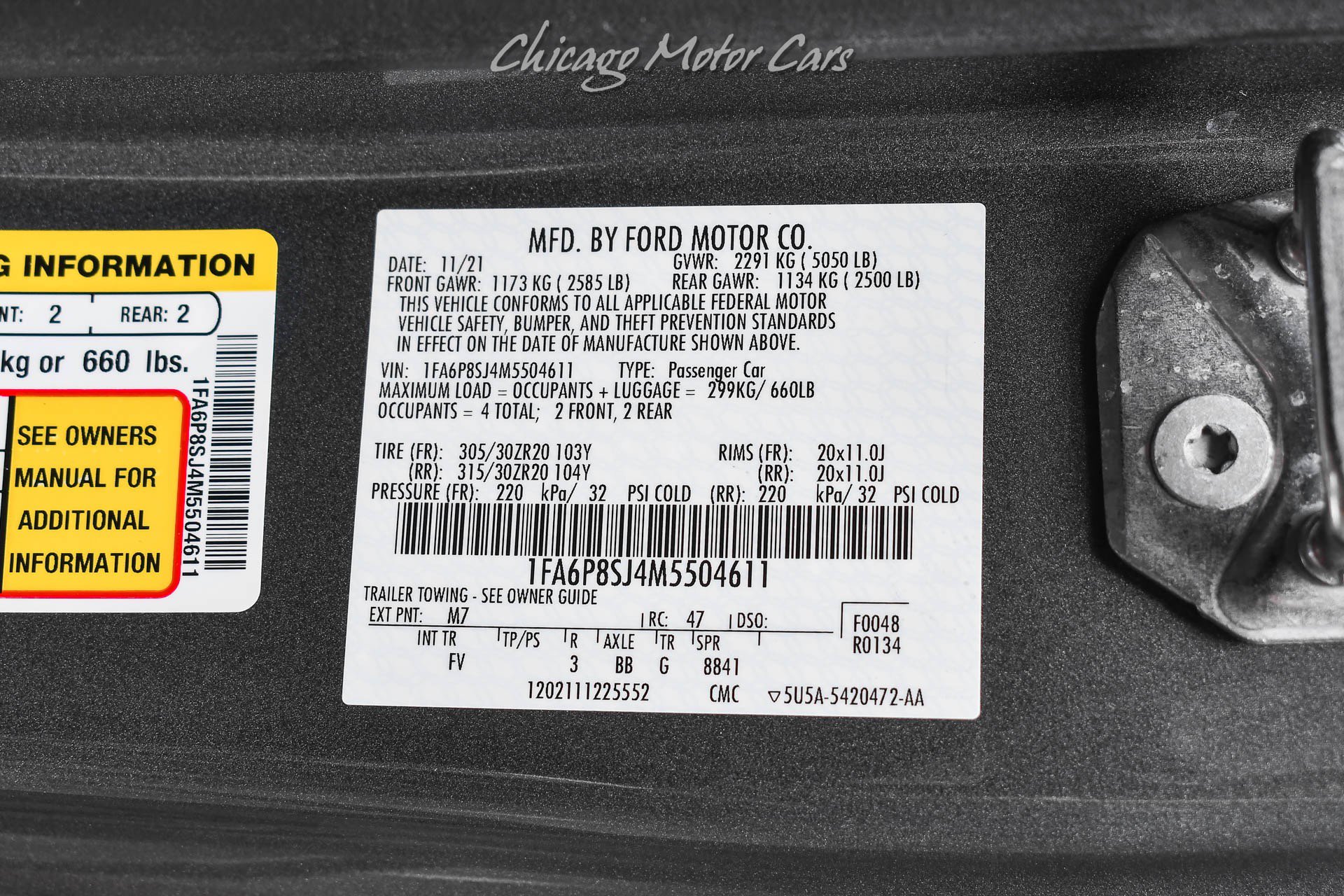 Used 2021 Ford Mustang Shelby GT500 w/ Technology Package RWD image 55
