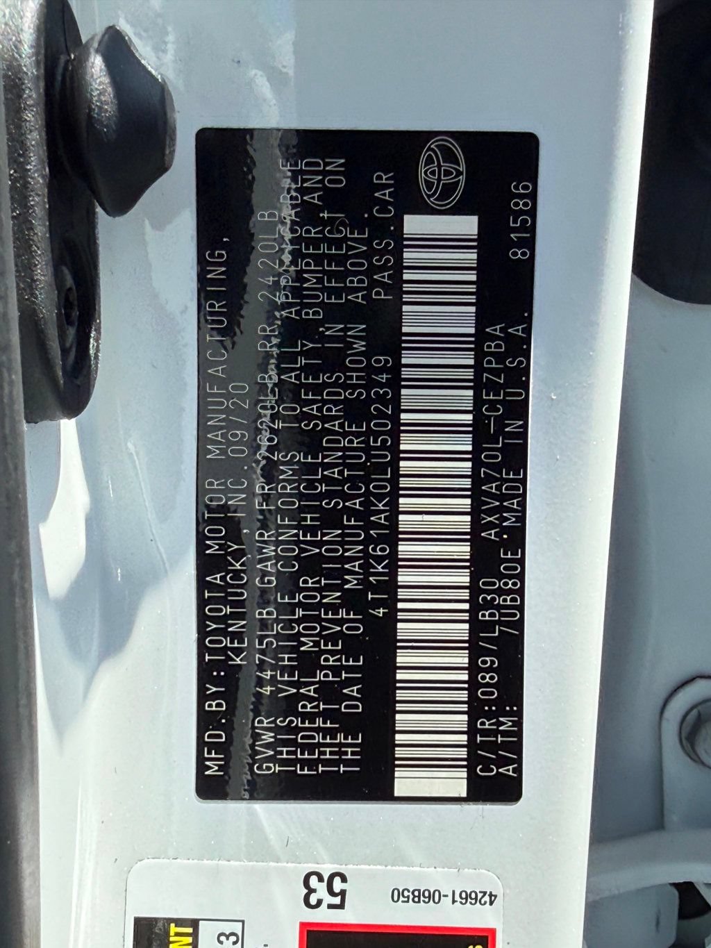 Used 2020 Toyota Camry XSE FWD image 39