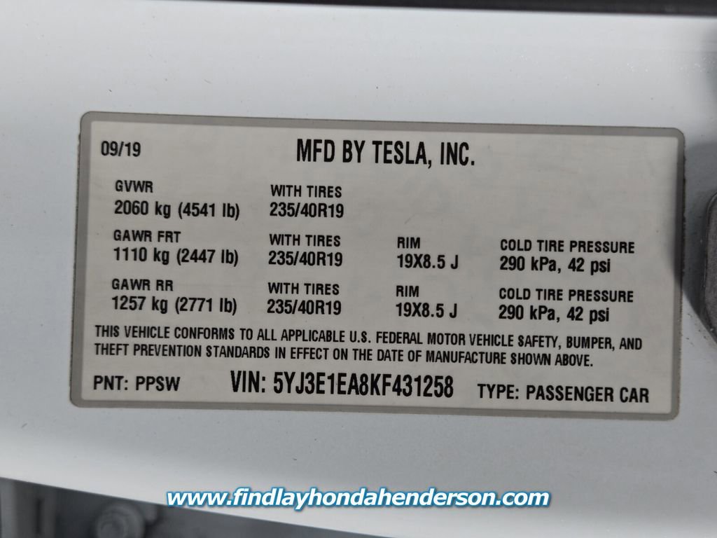 Used 2019 Tesla Model 3 Standard Range RWD image 14