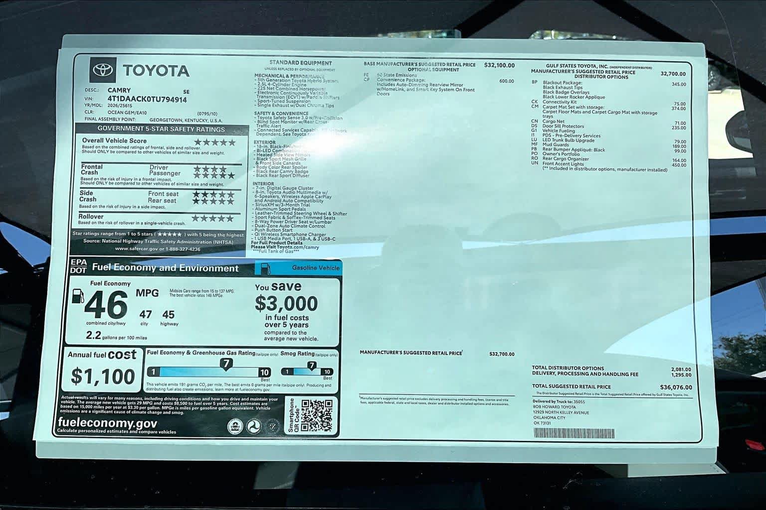 New 2026 Toyota Camry SE FWD image 20
