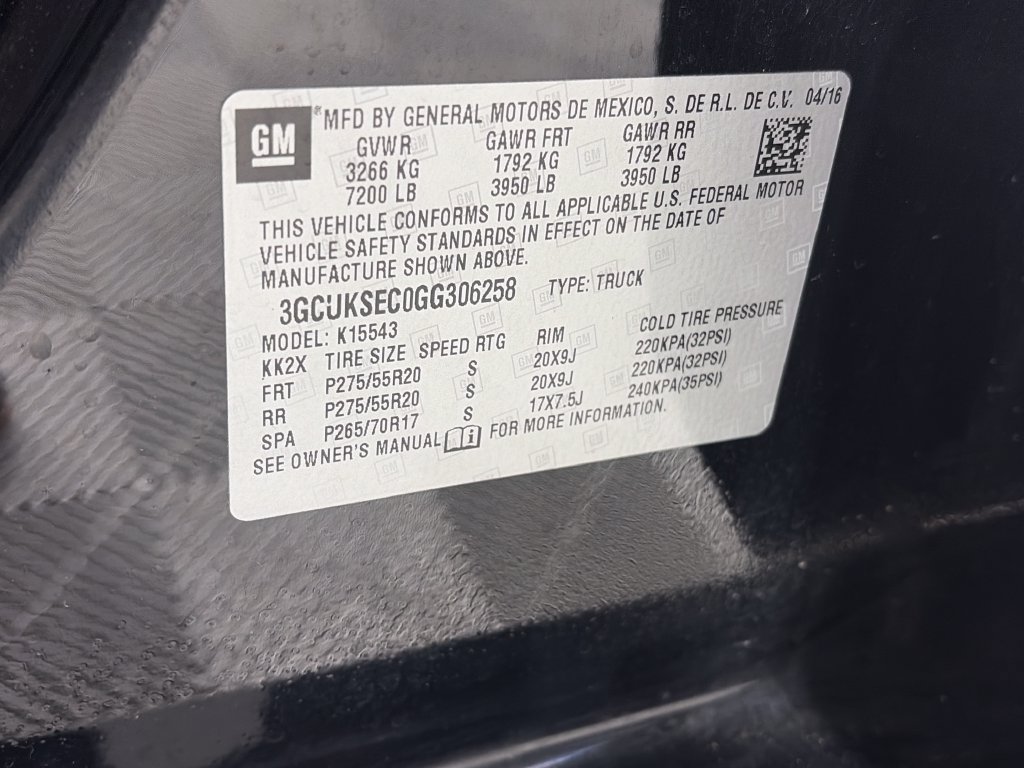Used 2016 Chevrolet Silverado 1500 LTZ w/ Sport Package AWD/4WD image 9