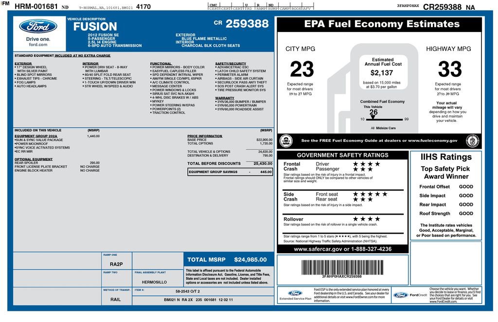 Used 2012 Ford Fusion SE image 19