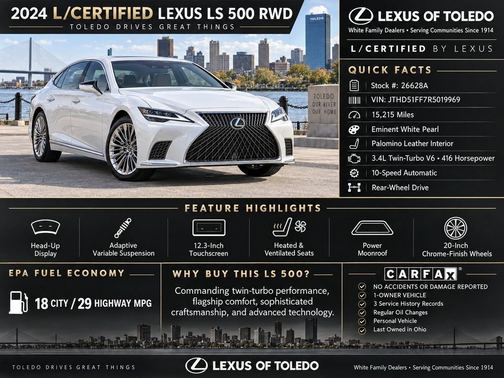 Certified 2024 Lexus LS 500 RWD image 3