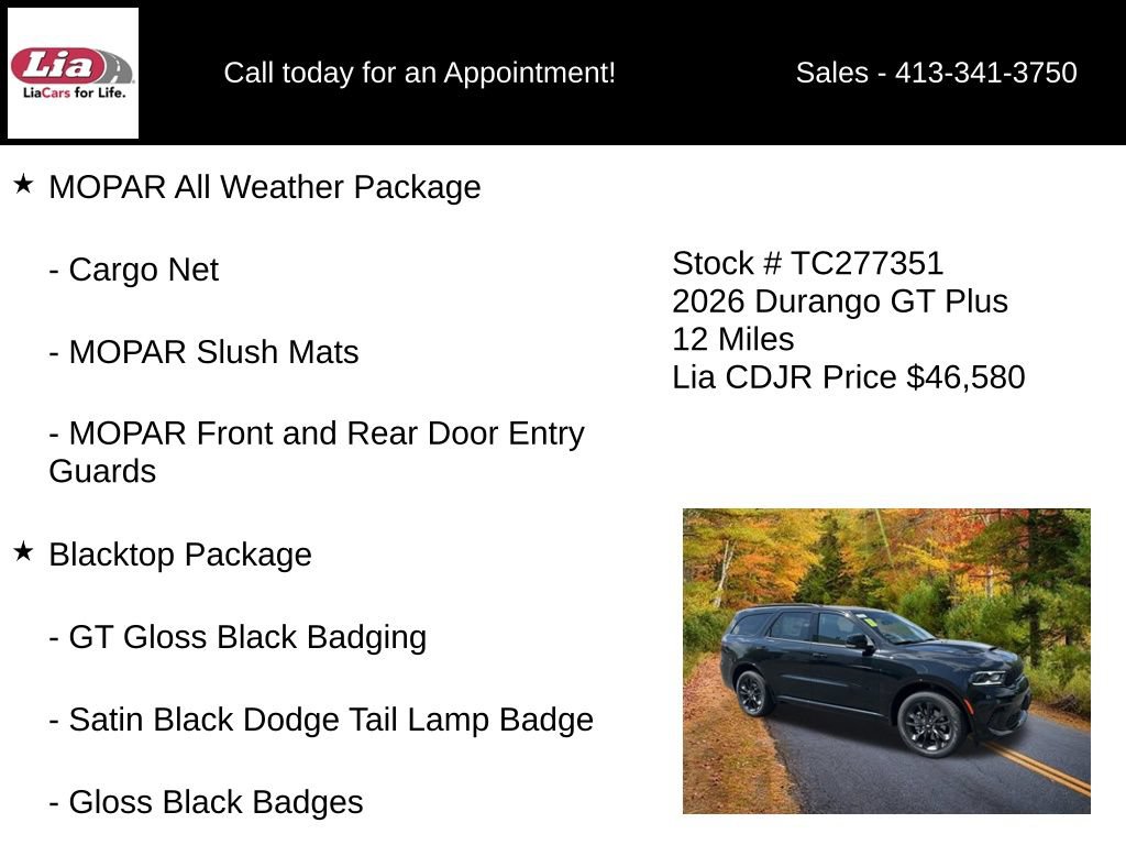 New 2026 Dodge Durango GT AWD/4WD image 32