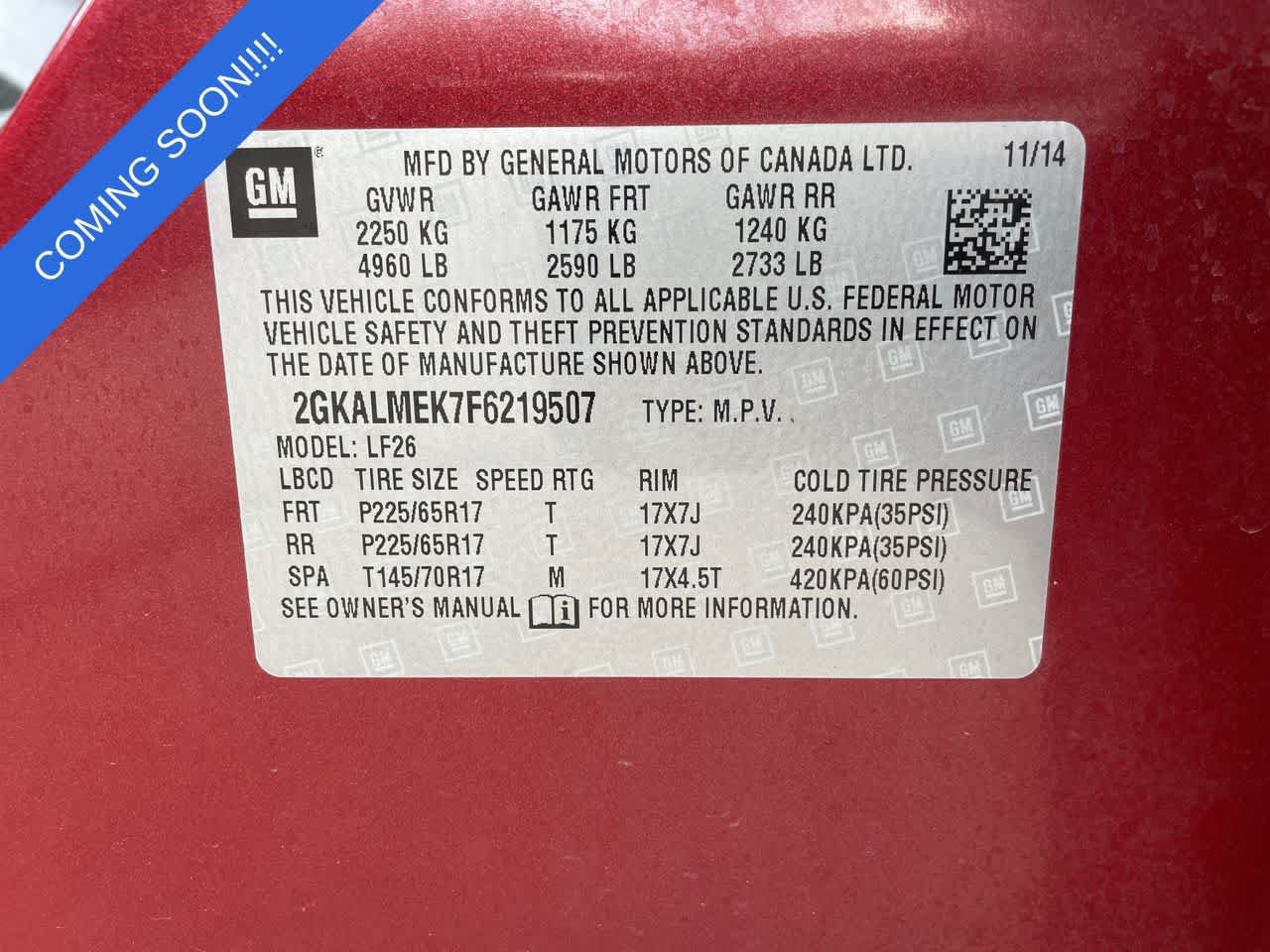 Used 2015 GMC Terrain SLE FWD image 27