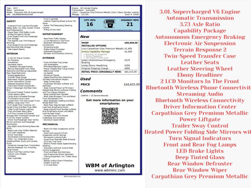 Used 2017 Land Rover Discovery HSE image 4