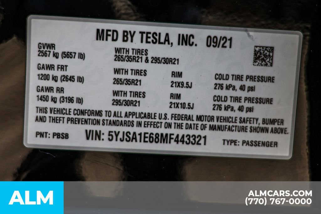 Used 2021 Tesla Model S Plaid image 53