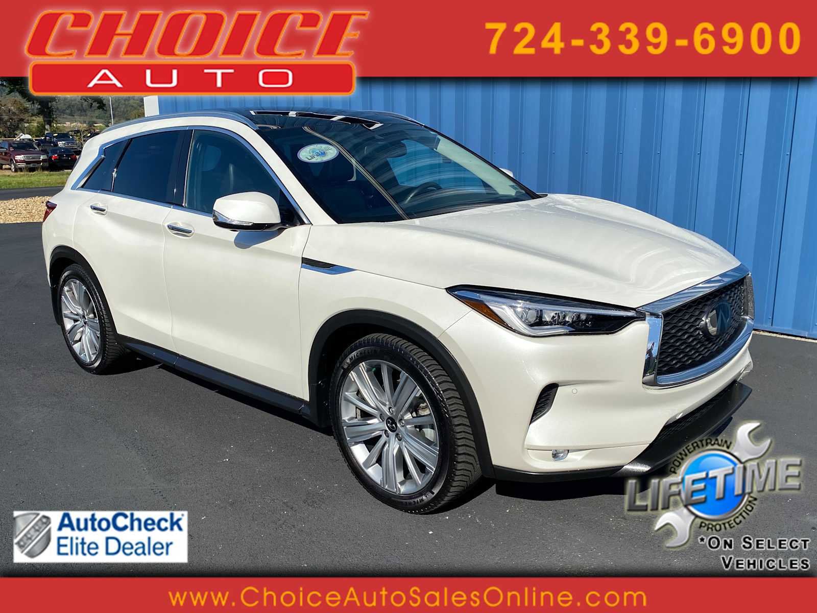 Used 2021 INFINITI QX50 Sensory w/ Cargo Package image 1