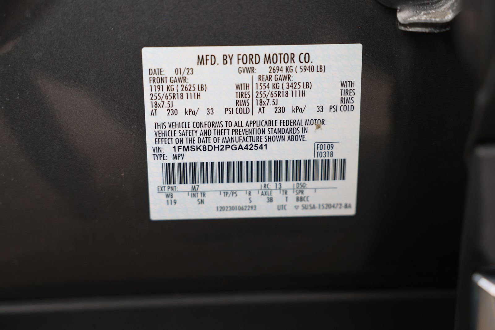 Certified 2023 Ford Explorer XLT w/ Equipment Group 202A image 38