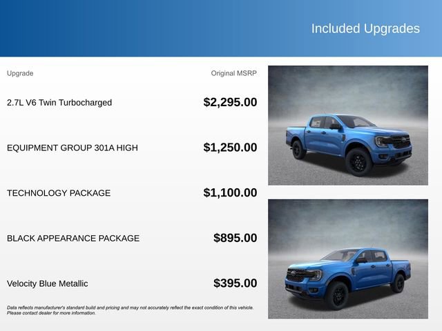 New 2026 Ford Ranger XLT w/ Equipment Group 301A High AWD/4WD image 3