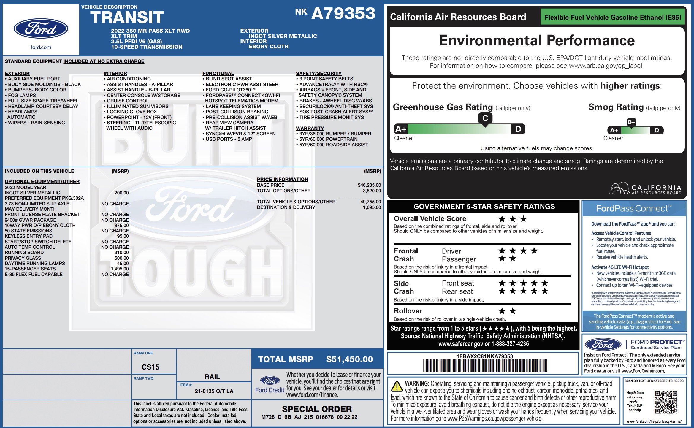 Used 2022 Ford Transit 350 XLT image 5