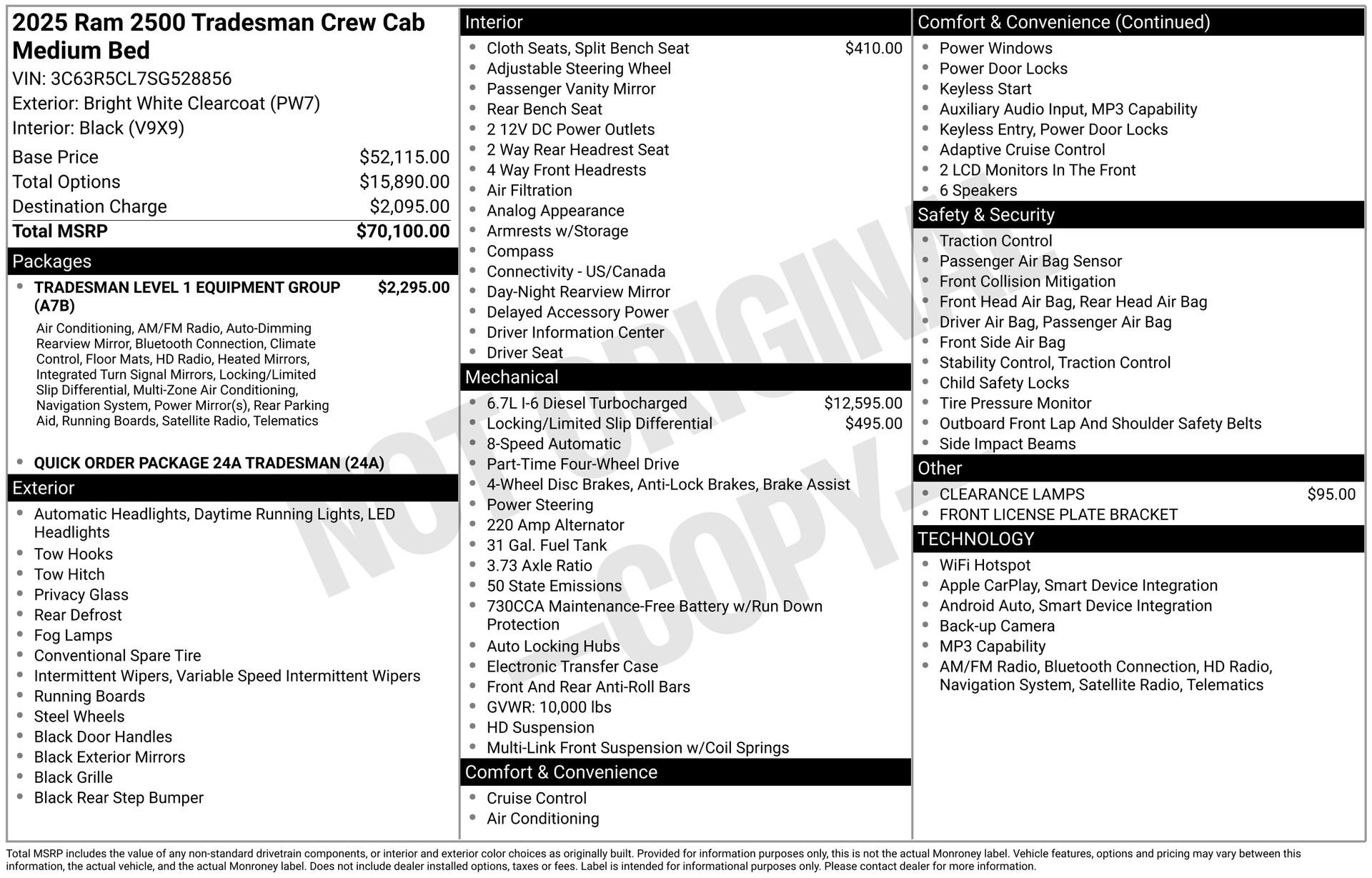 New 2025 RAM 2500 Tradesman image 26