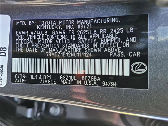 Used 2022 Lexus ES 350 w/ Premium Package FWD image 27