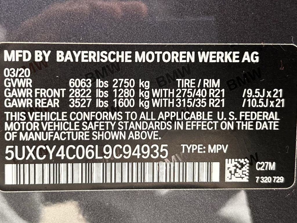 Used 2020 BMW X6 sDrive40i w/ Convenience Package image 42