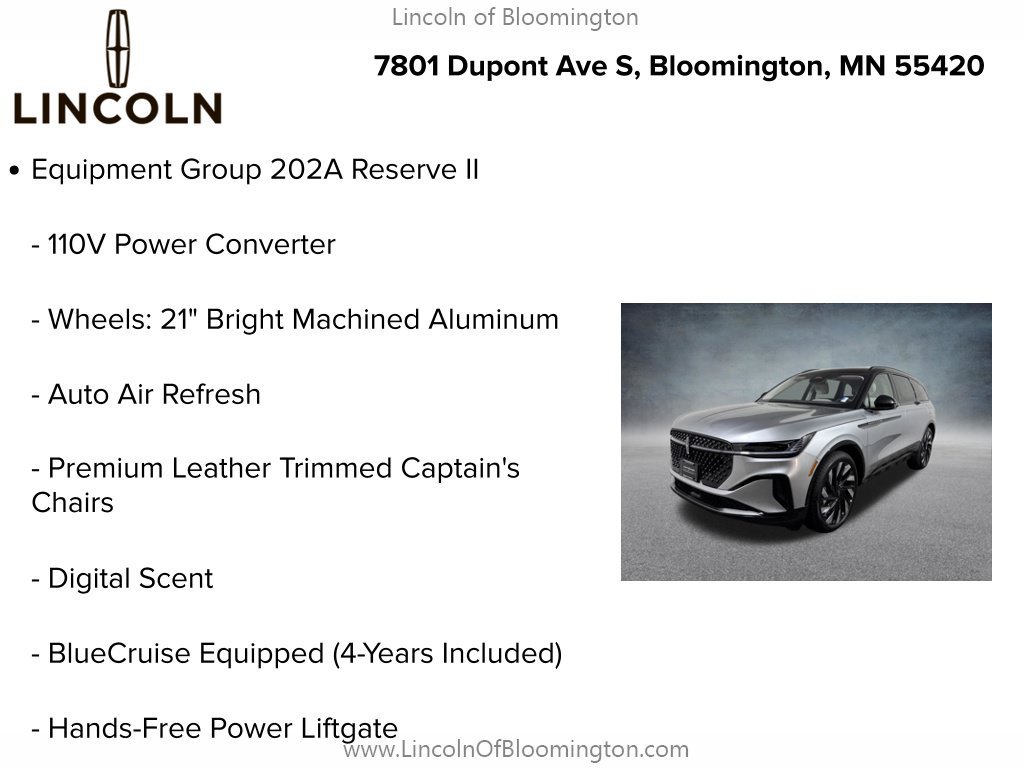 New 2026 Lincoln Nautilus Reserve w/ Jet Appearance Package AWD/4WD image 5
