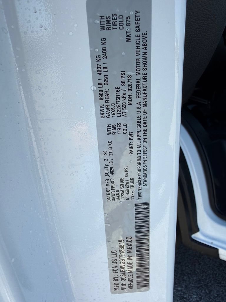 New 2026 RAM ProMaster 2500 w/ Convenience Group FWD image 31