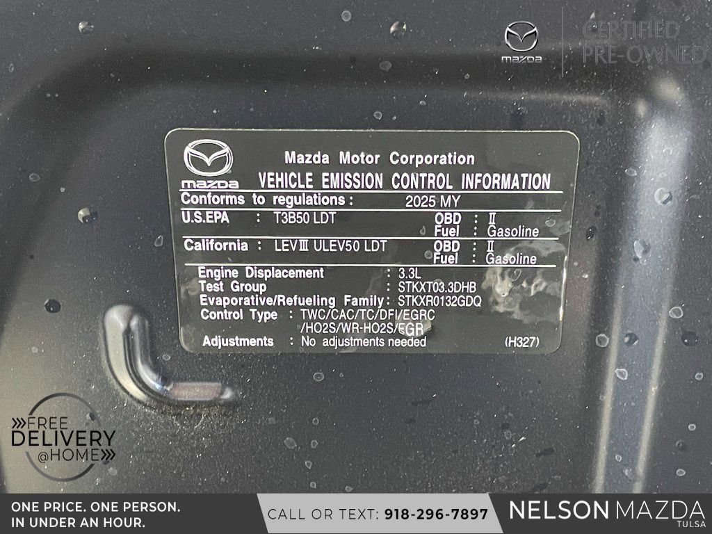 Certified 2025 MAZDA CX-90 3.3 Turbo w/ Select Package image 59