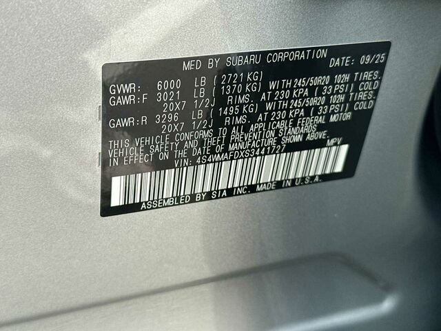 New 2025 Subaru Ascent Onyx Edition image 35