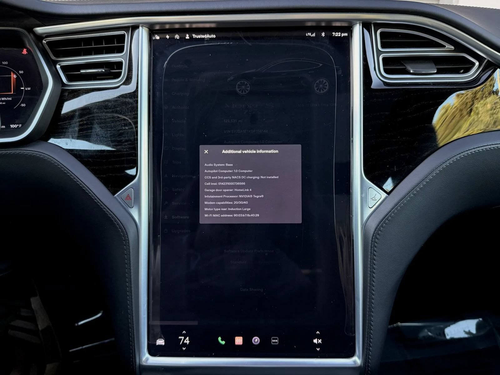 Used 2016 Tesla Model S 75 RWD image 14