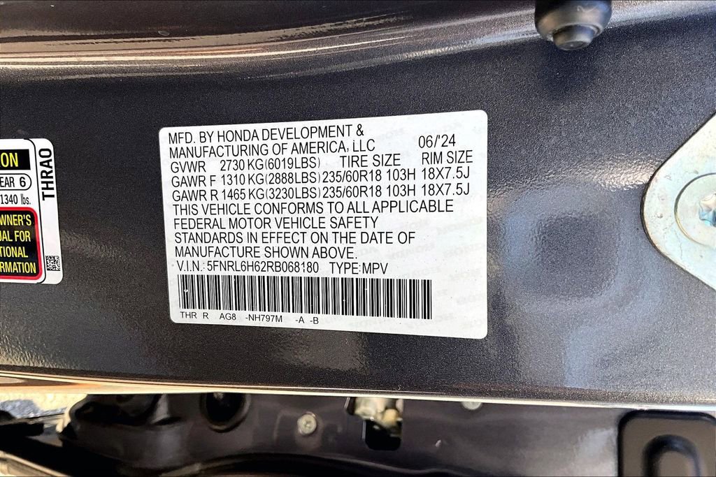 Used 2024 Honda Odyssey EX-L image 16