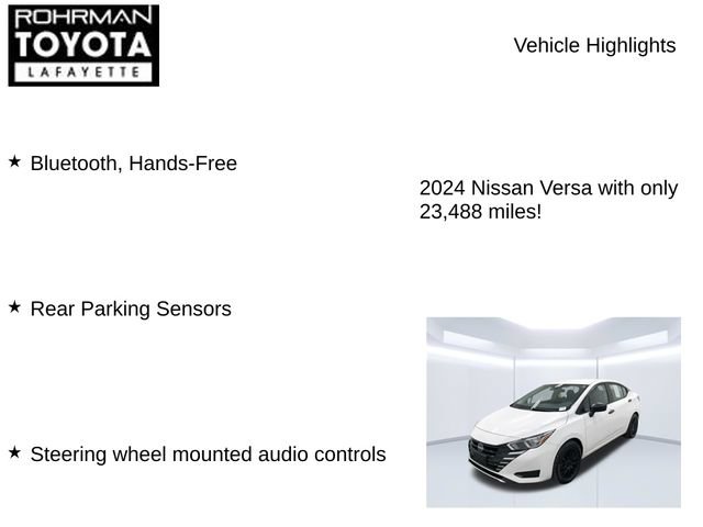 Used 2024 Nissan Versa S FWD image 7