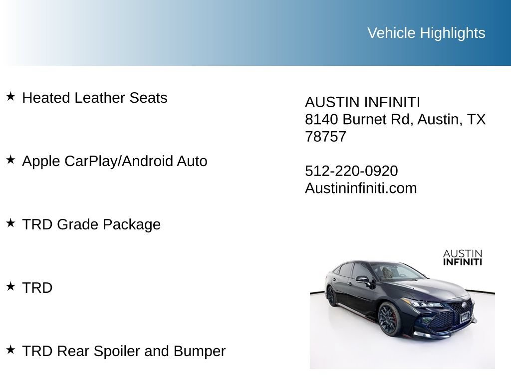 Used 2021 Toyota Avalon TRD FWD image 9