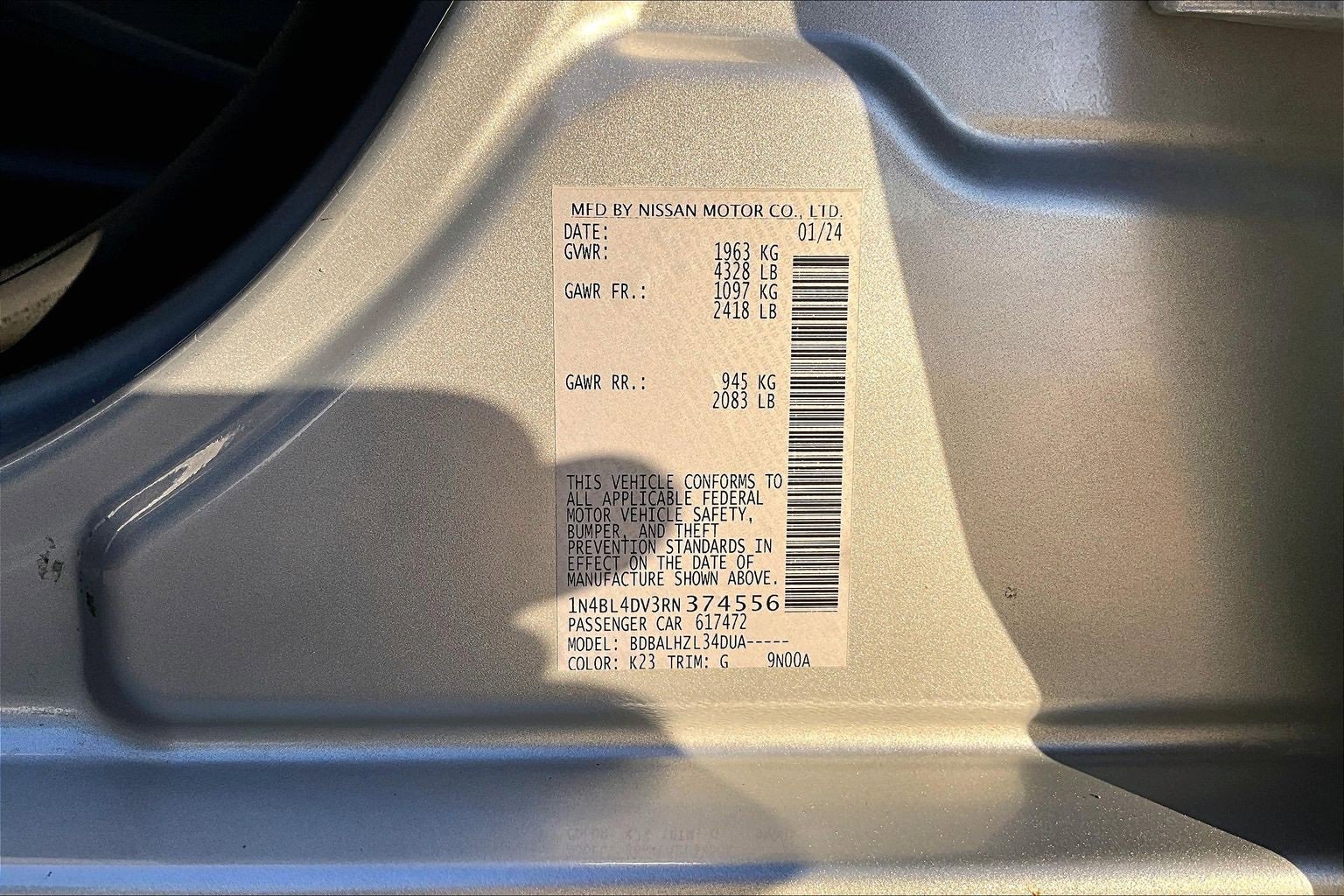 Used 2024 Nissan Altima 2.5 SV image 35