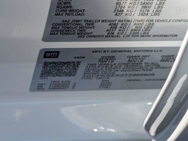 New 2026 Chevrolet Silverado 1500 Custom w/ Turbomax Blackout Package AWD/4WD image 35