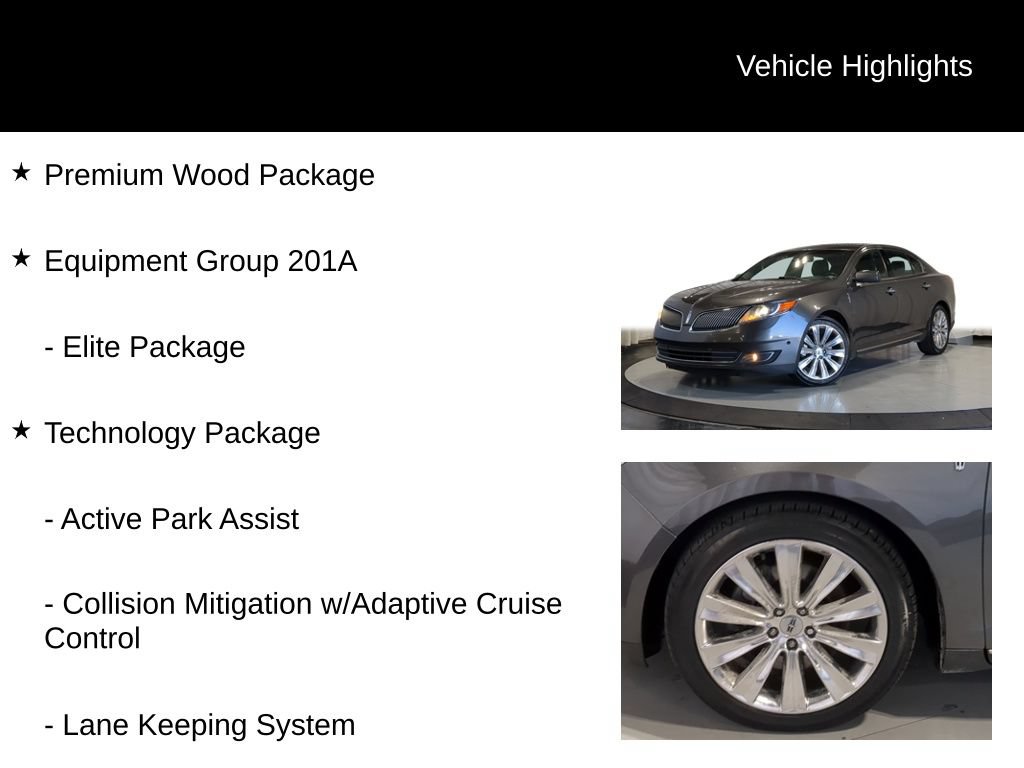 Used 2015 Lincoln MKS AWD w/ Equipment Group 201A image 7