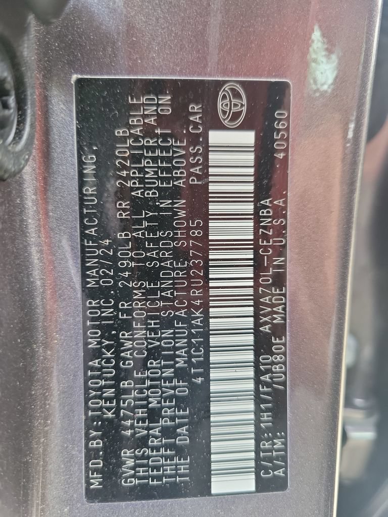 Certified 2024 Toyota Camry LE FWD image 36