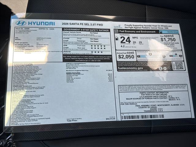 New 2026 Hyundai Santa Fe SEL FWD image 18