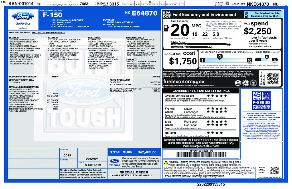 Used 2022 Ford F150 XLT AWD/4WD image 5