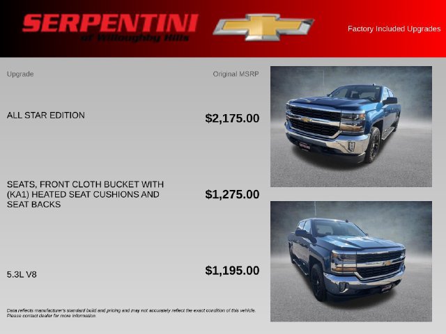 Used 2018 Chevrolet Silverado 1500 LT w/ All Star Edition AWD/4WD image 4