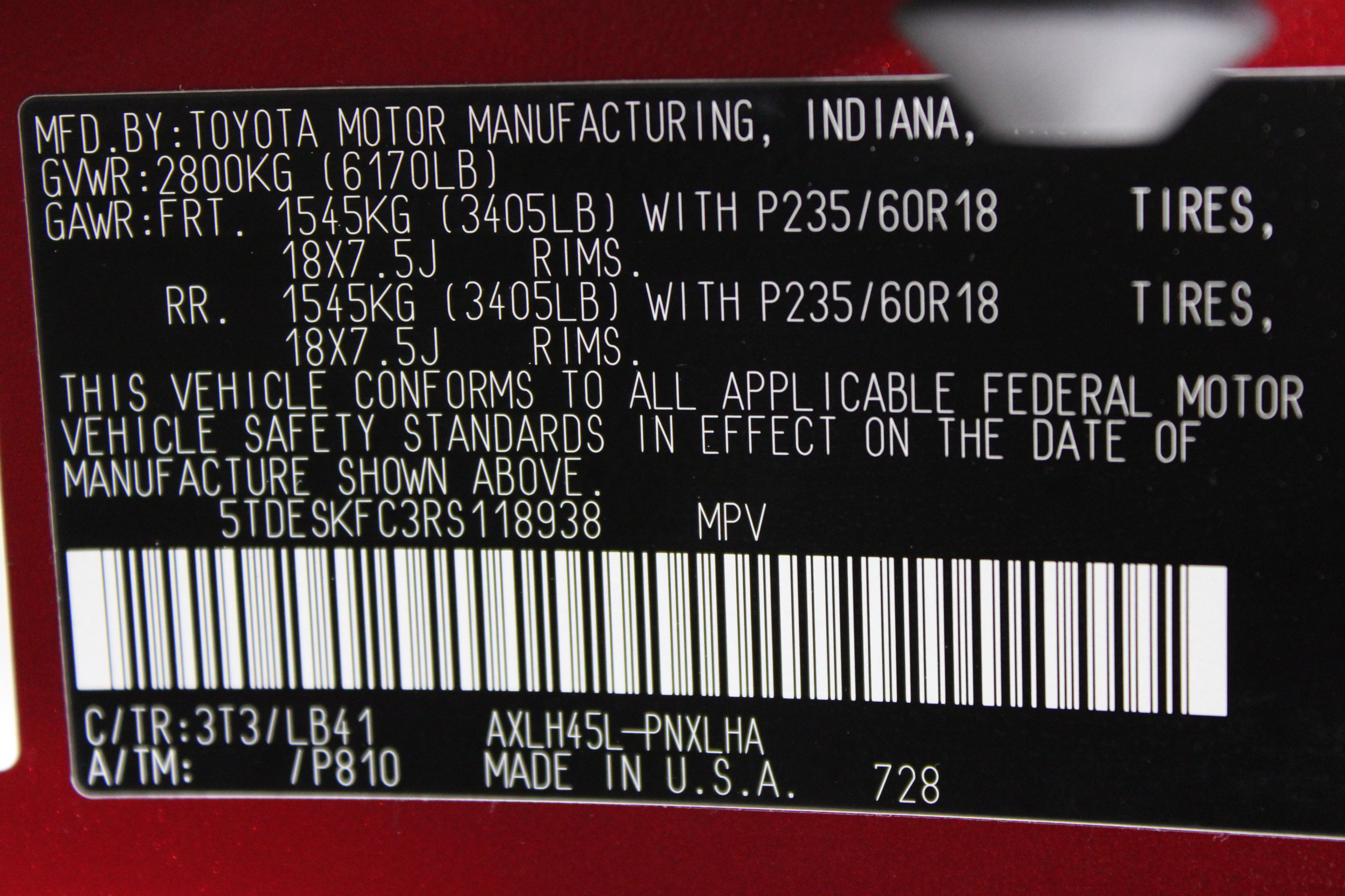 Used 2024 Toyota Sienna Platinum AWD/4WD image 45