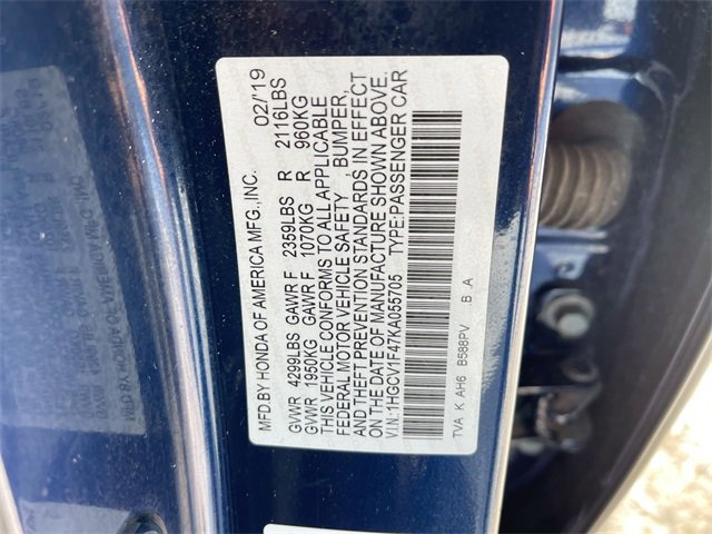 Used 2019 Honda Accord EX image 33