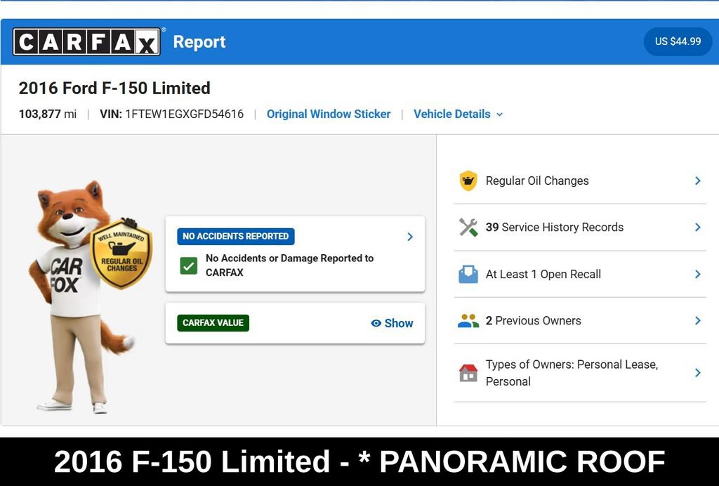 Used 2016 Ford F150 Limited w/ Trailer Tow Package AWD/4WD image 9